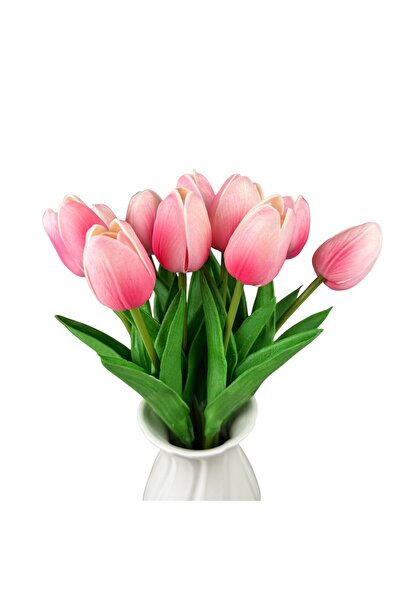 OEM Buchet de Lalele Artificiale Silicon Roz Deschis 33 cm
