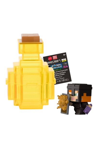 OEM MINECRAFT SET MOD MINI EXPLORARE MINIERĂ PREPARIARE POȚIUNE GALBENĂ