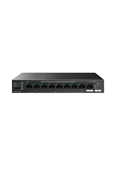 Universal تيندا TEG1110PF-8-120W مفتاح سطح المكتب بـ 8 منافذ GE PoE+ (120 واط...
