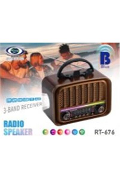 Universal راديو Everton RT-676 Bluetooth (RGB) مع مصباح يدوي USB-Micro SD نوس...