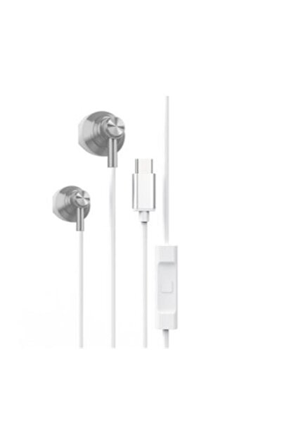 Universal Snopy Sn-Bt20 Type C Phone Compatible White Headphones with Microphone