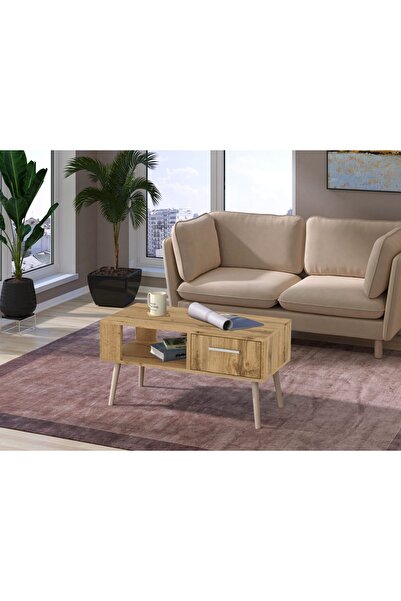 Fratelli Home Ορθογώνιο Τραπεζάκι Σαλονιού Ρουστίκ SIMFONIA