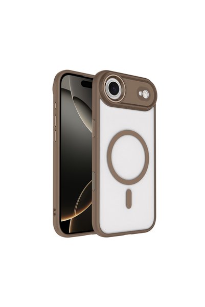 zore iPhone 17 Air Case Magsafe Transparent Back Face Camera Raised Silicone ...