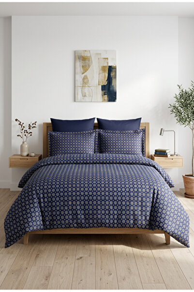 GENÇEV HOME COLLECTİONS Premium 100% Cotton Satin Double 6-Piece Duvet Cover ...