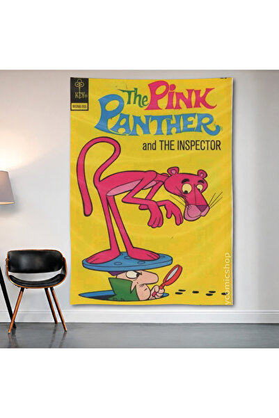 Geek Cultcha The Pink Panther Wall Covering Wall Tapestry First Quality Satin...