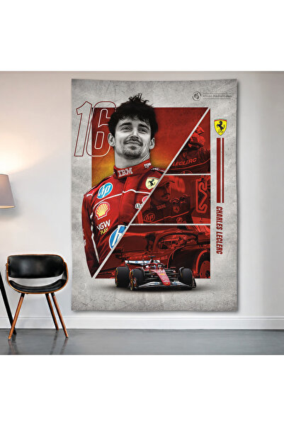Geek Cultcha Charles Leclerc Ferrari Wall Covering Wall Tapestry First Qualit...