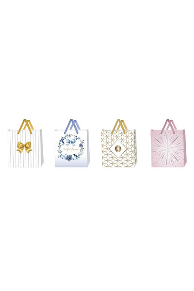 OEM Punga cadou Beniamin, mix de modele, cu manere din panglica, 18x23x10 cm,...