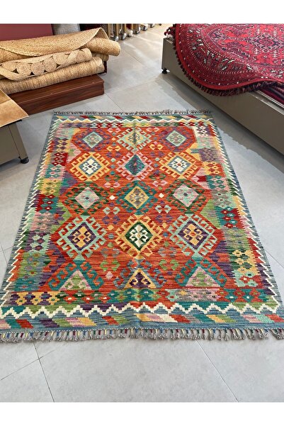 DOGANLAR ANTIQ MİRAS El Dokuma 71 Multy Kök Boya Yün Kilim-132x172