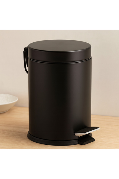 magicool 3L Pedal Metal Trash Can Black