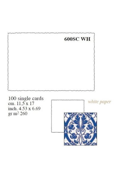 ROSSI Cutie 100 coli hartie manuala 11,5x17 cm 260 g/m² alb