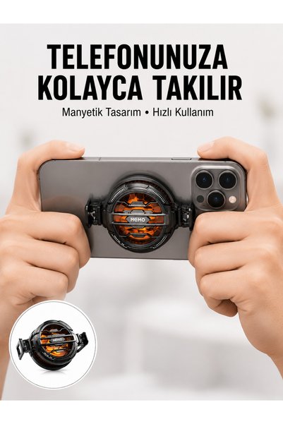 UCUZTEKNO Telefon Soğutucu | LED Işık Efektli | Power Aparatlı | Sessiz ve Taşınabilir Model Yeni Nesil
