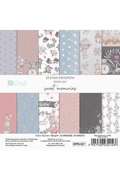 OEM Set de hârtii pentru scrapbooking Memories dpCraft Dalprint 15,2x15,2cm 2...