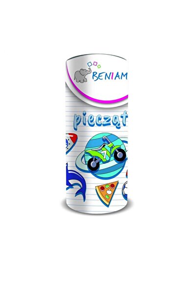 Beniamin Set de stampile din lemn Beniamin, 12 modele, multicolor, pentru baieti
