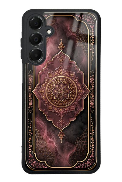 Spoyi Samsung A16 Rosewood Ottoman Medallion Design Glossy Phone Case