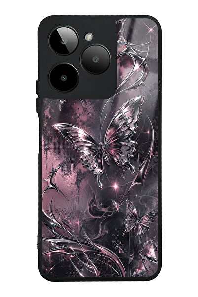 Spoyi Gm Era 30 Rose Chrome Butterfly Tasarımlı Glossy Telefon Kılıfı