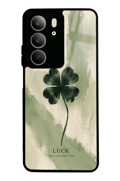 Spoyi Realme C75 Lucky Sage Clover Design Glossy Phone Case