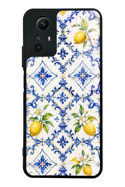 Spoyi حافظة هاتف لامعة بتصميم بلاط الليمون الياقوتي لهاتف Xiaomi Redmi Note 12S