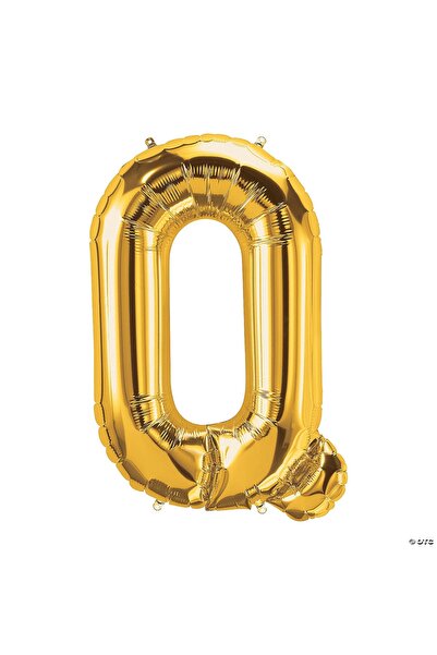 Baloane Vesele Balon Folie Litera Q Gold 40 cm LTR6-Q