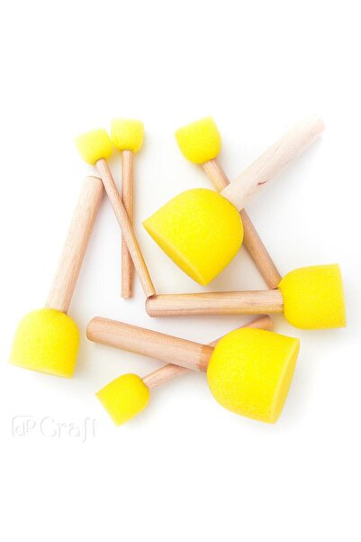 OEM Set 8 pensule cu burete, DpCraft, 1,5x2x3x4cm, Galben