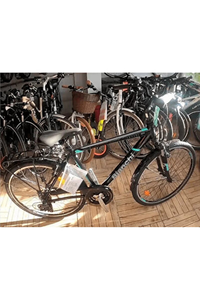 Bianchi Travel 504 V Fren 21 Vites 28 Jant Şehir Bisikleti Siyah Turkuaz 48 K...