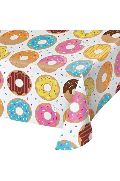Baloane Vesele Fata De Masa Cu Print Gogosi Donuts FDM34