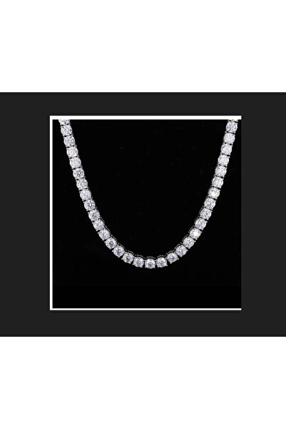 zerzembe Women's Silver 4 mm Waterway Necklace