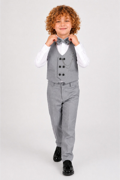 UmBaby Boy's Vest Suit with Bow Tie for Wedding, Circumcision, Groom's Outfit...