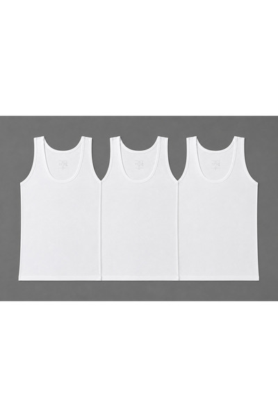 Tutku Children's Boys Combed Cotton Singlet Set of 3