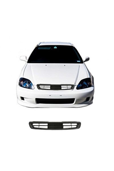 OEM Μάσκα για Honda Civic 3D/4D 95-96 Χωρίς Έμβλημα Μαύρο 1 Τεμάχιο (CAR0018629)