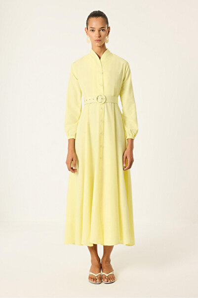 Touché Privé Poplin Dress with Button Detail