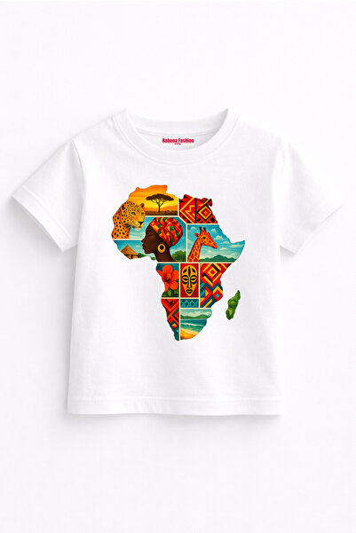 Rabona Fashion African Heritage Mosaic Kids T-Shirt