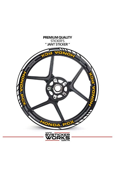 ARONA Honda pcx wheel rim strip and inner rim 16 letter sticker decal model p...