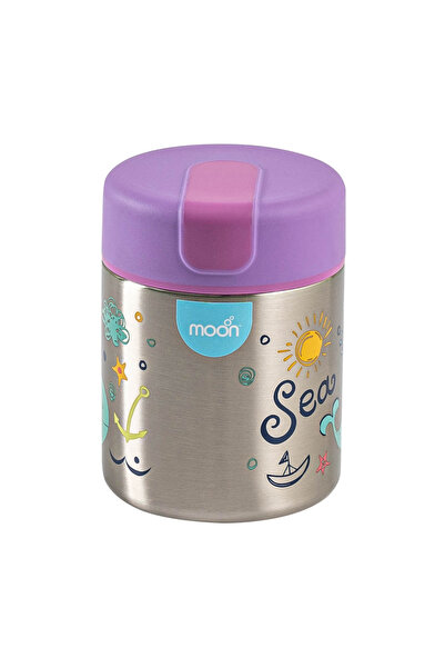 Moon Double Wall SS Food Jar 10oz 88x88x125mm-Purple