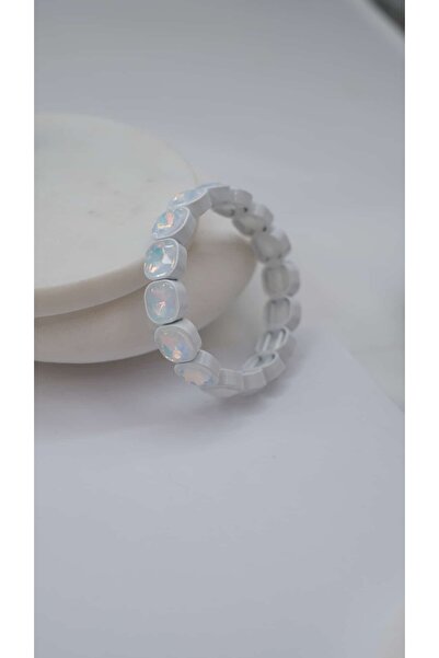 Jerie White Square Ceramic Bracelet