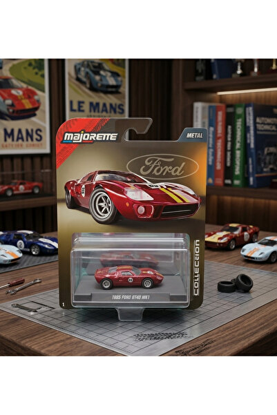 Majorette Koleksiyonerlere Özel Standlı Metal Dıe-Cast Efsane T885 FORD Gt40 ...