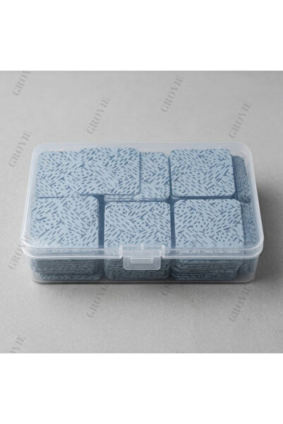 Grovie Tüysüz Pamuk Tırnak Temizleme Mendili 1080 Adet Mavi Lint Free Nail Wi...