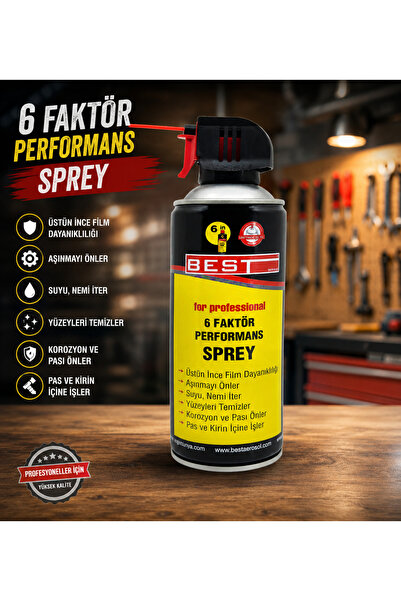 6 FAKTÖR PAS SÖKÜCÜ YAĞLAYICI SPREY NEM ÖNLEYİCİ GENEL AMAÇLI SPREY BİSİKLET MOTOSİKLET ARAÇLARA UYGUN