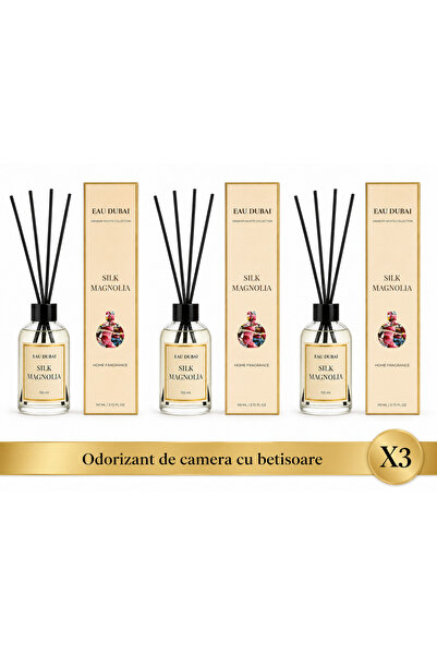 Eau Dubai Set 3x Difuzoare cu Parfum Aromatic pentru Camera, EAU DUBAI, Silk ...