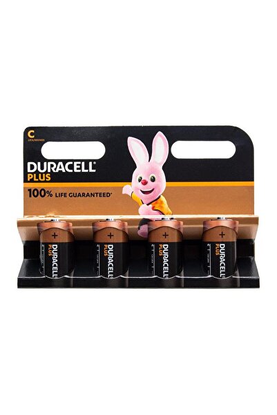 Duracell Алкални батерии Плюс Пауър R14 C 1.5V 4 броя/блистер