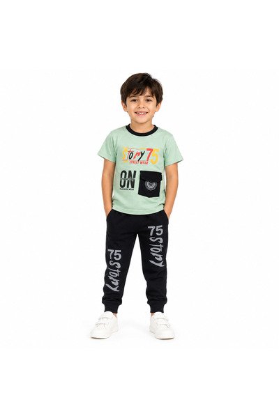 Generic Children's Set for Boys T-Shirt and Sweatpants Story 75