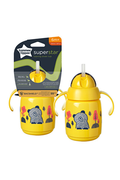 tommee tippee Superstar Superstar Training Cana cu pai - 300 ml - galben