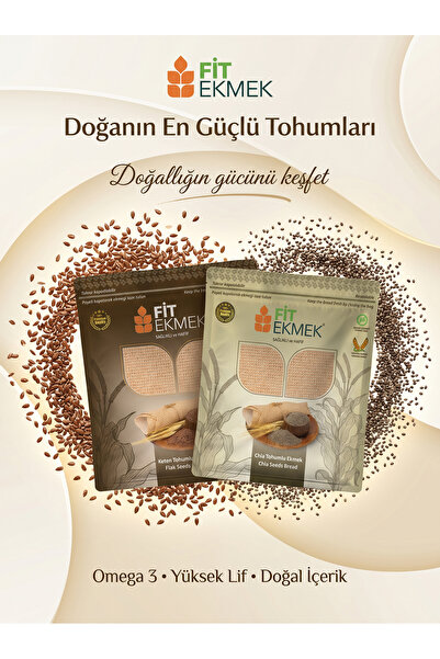 2’li Tohumlu Ekmek Seti – Chia Tohumlu ve Keten Tohumlu 2 x 300 g