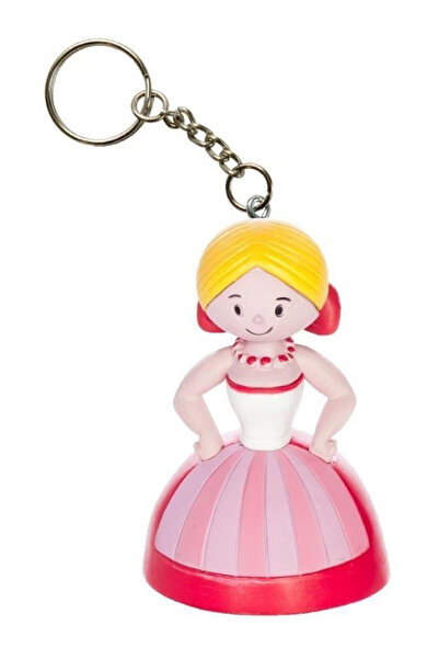 OEM Tisso Toys, breloc colectionar din vinil cu inel metalic Hanka, multicolo...