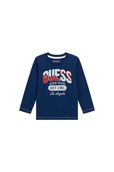 Guess Bluză băieți N5BI06I3Z14 Bleumarin