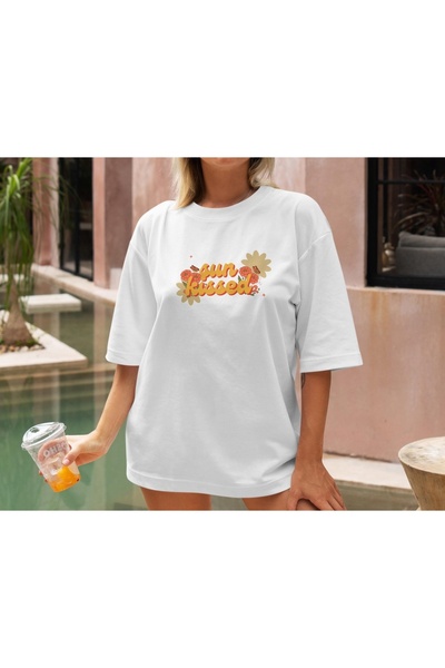 Grafftee Clothing Μπλουζάκι με στάμπα Sunkissed, Unisex, Oversize