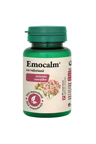 Dacia Plant Emocalm cu Valeriana - Armonia Emotiilor, 60 comprimate