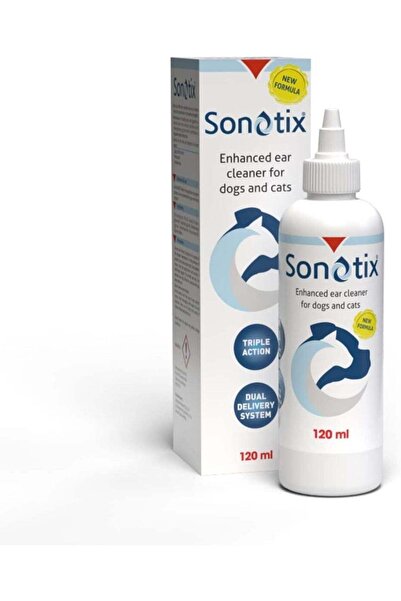 Sonotix Vetoquinol Enhanced Ear Cleaner, Triple Action pH Balanced Formula, F...