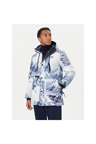 Guess Geacă de puf pentru bărbați M5BL0OW3282 Albastru