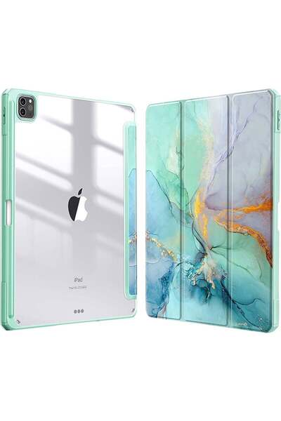 SIGLOO Husă Clamshell piele sintetică pentru iPad Pro 11 / Air 10.9 cu suport...