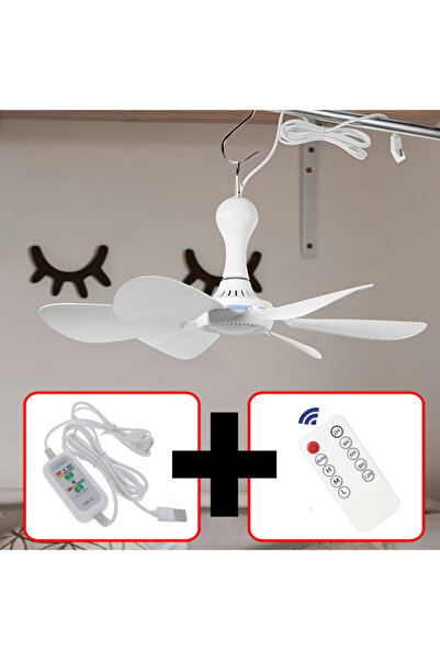 Choice5 Remote Control USB Fan Silent 6-blade Ceiling Fan 4-speed Hanging Fan...